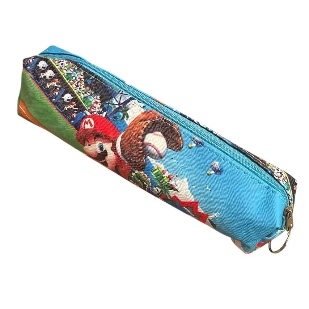 Mario Playing Baseball Pencil Case
